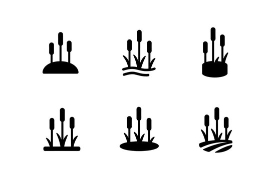 Juncus icon set collection for minimalist design and composition projects