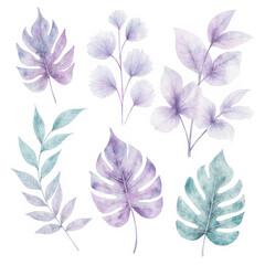 seamless pattern with violet flowers