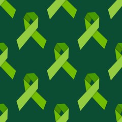 Breast cancer month seamless pink ribbon day mammogram pattern for medical accessories and medicine textiles