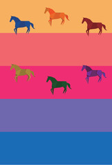 午　年賀状　干支　背景