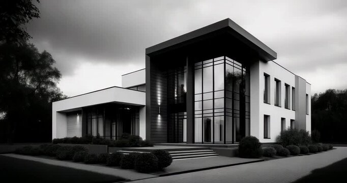 Monochrome Architectural Fa�ade Strong Lines Large Flat Surfaces