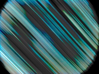 青と黒のストライプ抽象アート