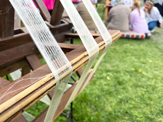 cocoons of white silkworms bred to produce silk , raw silk