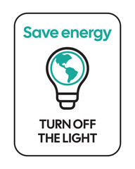 Global Energy Awareness Sign – High-Quality Vectorial Stock Image