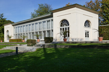 Orangerie im Grazer Burggarten . Stadtpark . Graz . Steiermark