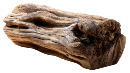Weathered Timber: A detailed depiction of a weathered log, showcasing intricate textures and the effects of natural aging, a symbol of enduring strength and the beauty of time.