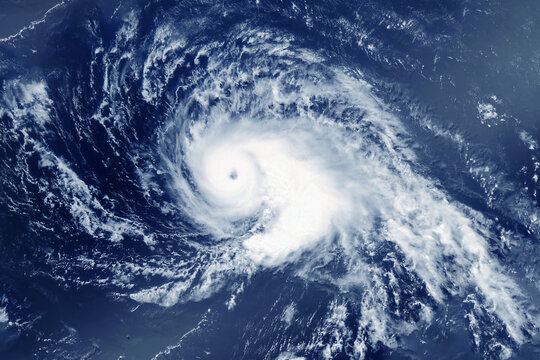 Typhoon, hurricane from space. Elements of this image furnished by NASA