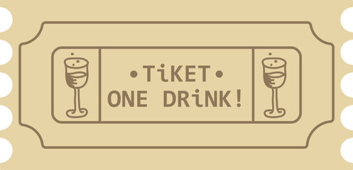 Vintage Drink Ticket