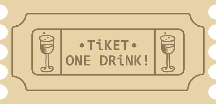 Vintage Drink Ticket