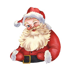santa claus on white background