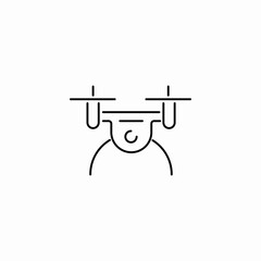 drone camera icon sign vector
