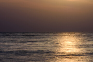 Golden Sunset Over Calm Ocean