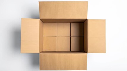 Cardboard Box Unveiled - A Detailed Look at Packaging and Structure. - Powered by Adobe