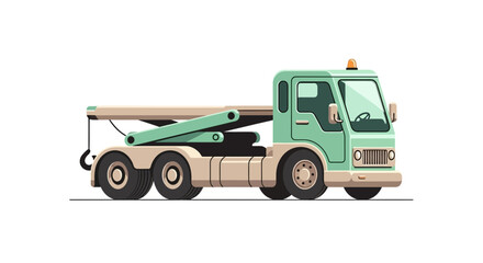 Artistic depiction of tow truck perfect for themed illustration or design