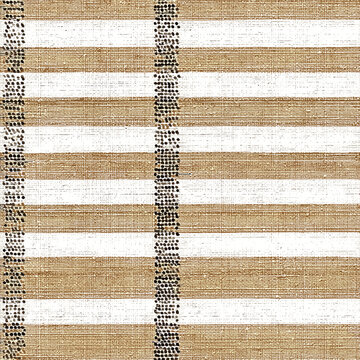 Seamless Hand Drawn Rustic Burlap Texture with Chamois Stripes in Warm Neutrals for Cozy Upholstery and Home Textiles (1)