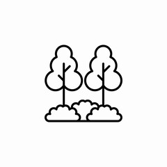 green forest icon sign vector