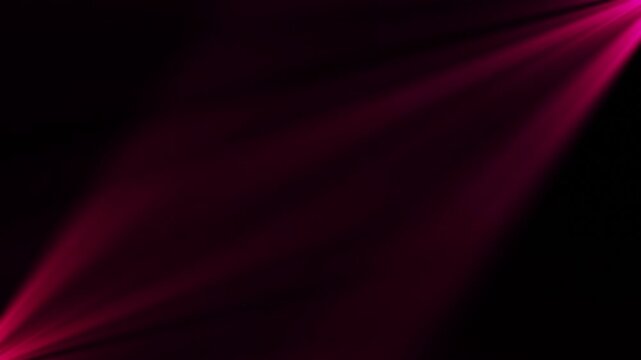 abstract dark looping background with magenta pink light rays moving diagonally, usable for glamorous, modern, and fashion video transitions