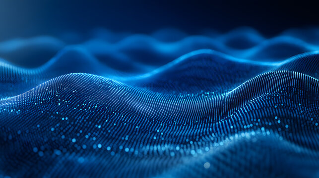 abstract blue background with waves