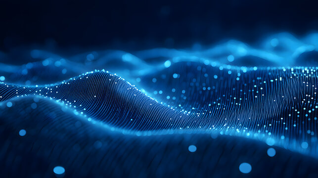 abstract blue background with waves