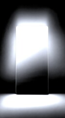 gradient backdrop creates atmosphere for artistic endeavors in a modern space