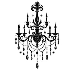 chandelier vector illustration