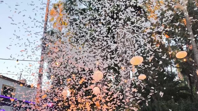 Explosi&oacute;n de confeti y felicidad 