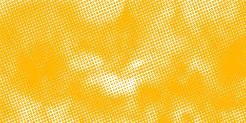 Gradient halftone background, pop art design. Colorful comic pattern. Yellow halftone texture.