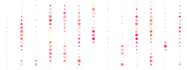 Abstract background with falling pink and red stars on a dark backdrop, creating a festive and elegant digital pattern for celebrations and events. © SimpleDesignStudio