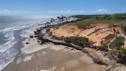 Lagoinha Village At Paraipaba In Ceara Brazil. Beach Landscape. Nature Seascape. Vacations Destinations. Lagoinha Village At Paraipaba In Ceara Brazil. Summer Travel.