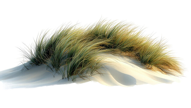 Grassy dune, sunlit