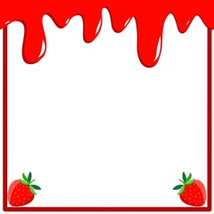 Dripping Strawberry Jam Frame
