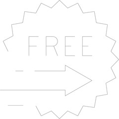 Abstract Dotted Geometric Shape with Dashed Lines Inside on a Transparent Background Representing Data or Information Flow