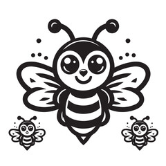 bee logo vector