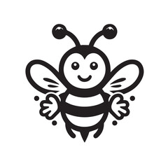 bee logo vector