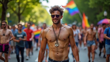 Embrace of Diversity - The Joyful March of Gender Fluid and Gay Pride