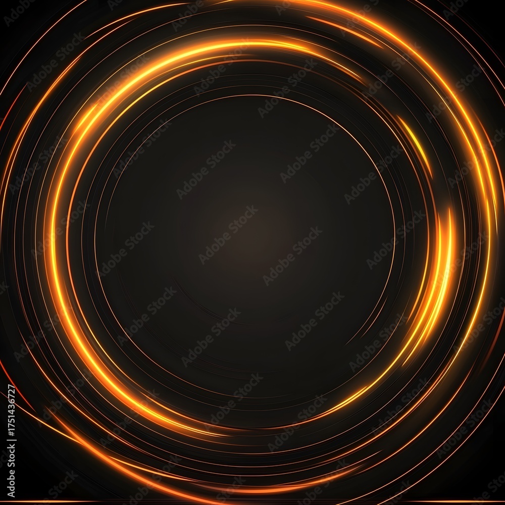 Canvas Prints dark dynamic abstract background with grainy circular patterns