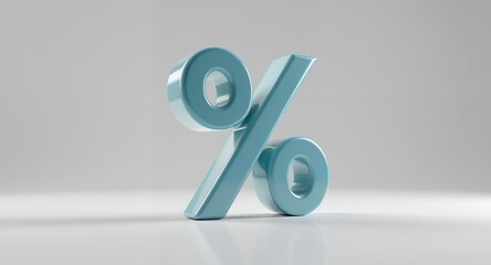 Percentage Symbol in Blue