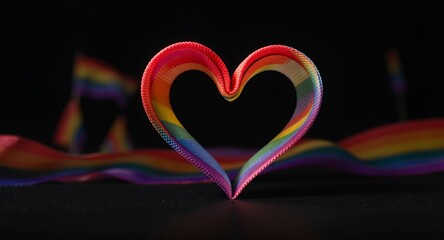 Rainbow Heart Symbol