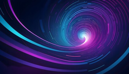 Mesmerizing spiral vortex in a digital abstract landscape