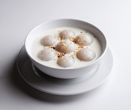 Saksak Dessert: Traditional Papua New Guinea Sago Dumplings in Sweet Coconut Milk and Toasted Flakes
