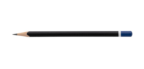 Black pencil on transparent background