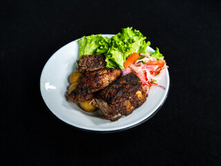 Fried pork dish with vegetables