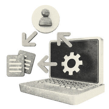3d trading strategy halftone style