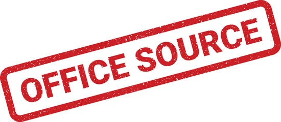 Textured stamp style graphic presenting OFFICE SOURCE text for resource identification and informational origins
