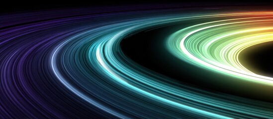 Abstract Colorful Light Trails.