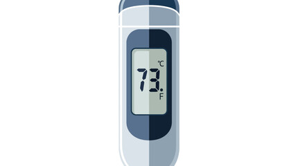 Digital Thermometer Displaying Temperature Health and Medical Illustration for Diagnostics