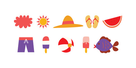 Hello Summer natural elements of summer vibes and other design