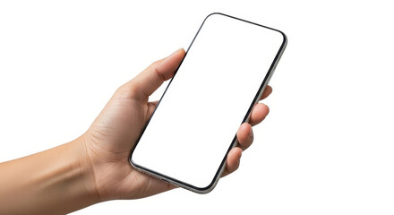 Holding a Modern Smartphone Device in Hand for Interaction