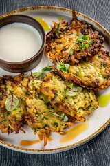 Beef tongue appetizer with creamy horseradish sauce