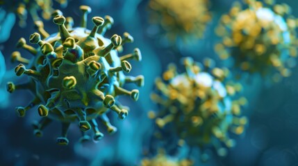 Naklejka premium Smallpox Virus: A Historical Perspective on the Eradicated Infectious Virus – Exploring Its Pathogenesis, Severe Symptom Profile, Global Vaccination Campaigns, and Legacy in Public Health, Highlightin